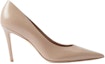 Order (W) Burberry Kasut Kulit Slip-On Tumit Tinggi Runcing 'Pink' 80727901