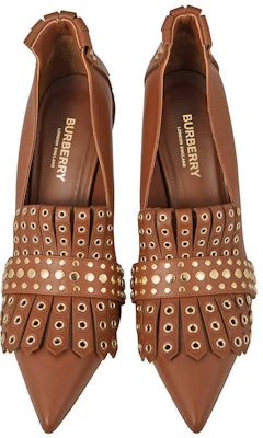 (W) Burberry Kulit Tumit Tinggi Slip-On Hujung Runcing 'Coklat' 80203791 Lookbook (W) Burberry Kulit Tumit Tinggi Slip-On Hujung Runcing 'Coklat' 80203791