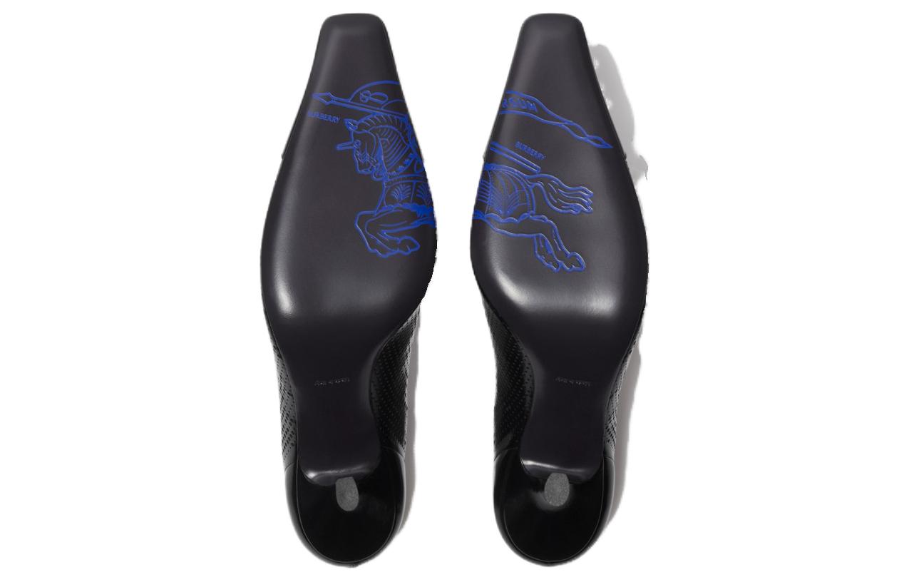 Purchase (W) Burberry Sepatu Hak Tinggi Kulit 'Stiletto Hitam Elegan' 80802781