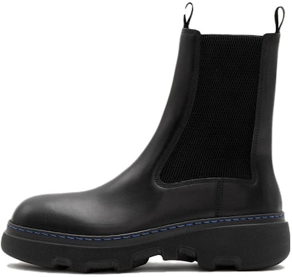 (Women) Burberry Leather Round-Toe Chelsea Boots 'Black' 80753801 Buy (Women) Burberry Leather Round-Toe Chelsea Boots 'Black' 80753801