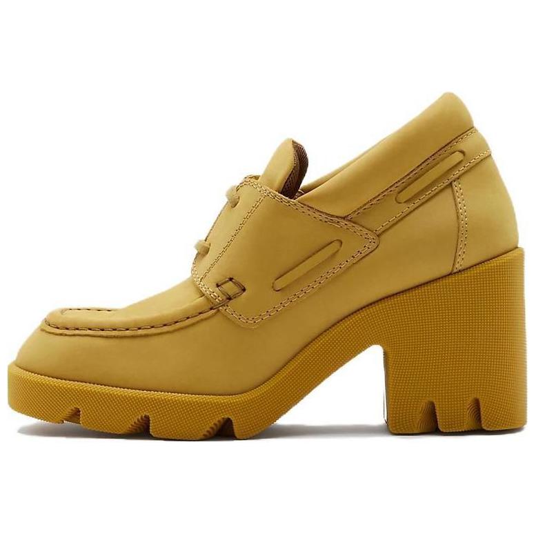 Buy (W) Burberry Kasut Loafer Kulit Hujung Bulat 'Kuning' 80747251