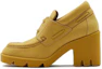 Buy (W) Burberry Kasut Loafer Kulit Hujung Bulat 'Kuning' 80747251