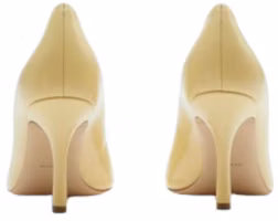 Shop (W) Burberry Stiletto Kulit Hujung Bulat 'Kuning' 80804301