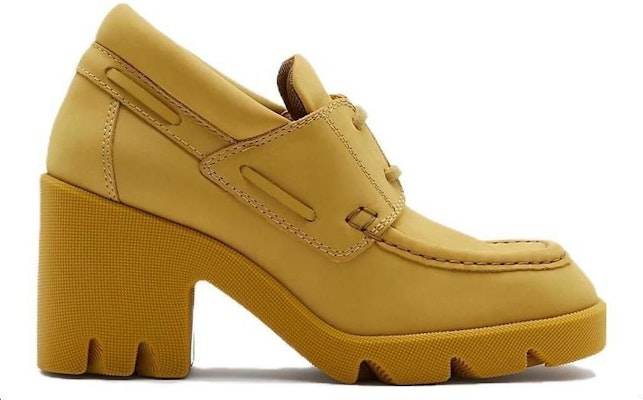(W) Burberry Sepatu Loafers Kulit Ujung Bulat 'Kuning' 80747251 Order (W) Burberry Sepatu Loafers Kulit Ujung Bulat 'Kuning' 80747251