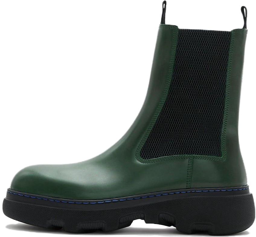 women-burberry-leather-round-toe-mid-calf-chelsea-boots-green-80776901