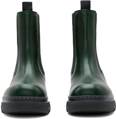(Women) Burberry Leather Round-Toe Mid-Calf Chelsea Boots 'Green' 80776901 Lookbook (Women) Burberry Leather Round-Toe Mid-Calf Chelsea Boots 'Green' 80776901