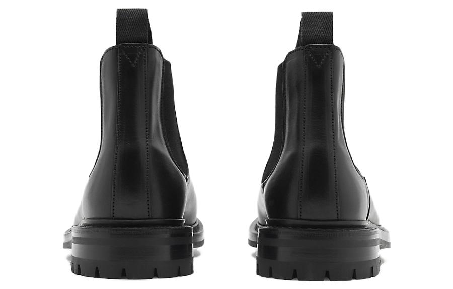 Lookbook (W) Botas Chelsea de Piel Burberry Punta Redonda Slip-On 'Negro' 80757711