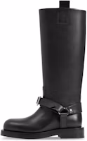 (Women) Burberry Leather Saddle Tall Boot 'Black' 8075379 (Women) Burberry Leather Saddle Tall Boot 'Black' 8075379