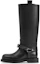 Buy (W) Botte Haute en Cuir Burberry Saddle ''Noir'' 8075379