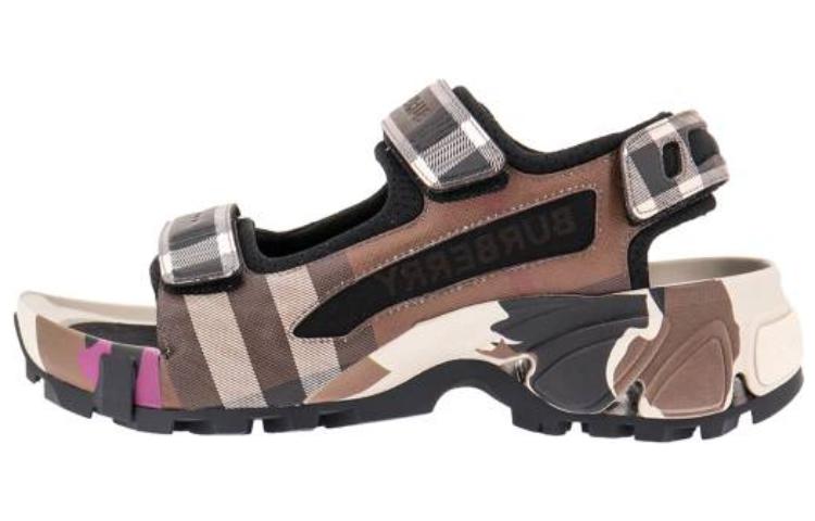 (W) Burberry Leather Sandal 'Brown Casual'