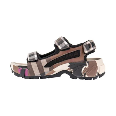 (W) Burberry Leather Sandal 'Brown Casual'