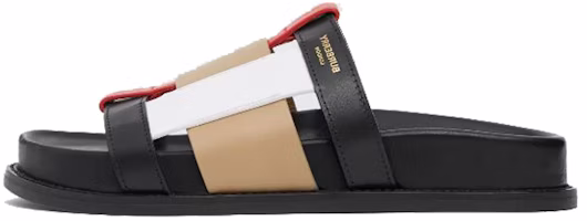 (Women) Burberry Leather Slide 'Colorblock Black' 80274371 (Women) Burberry Leather Slide 'Colorblock Black' 80274371
