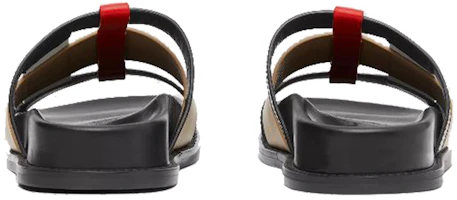 Shop (W) Burberry Sandales en Cuir ''Colorblock Noir'' 80274371