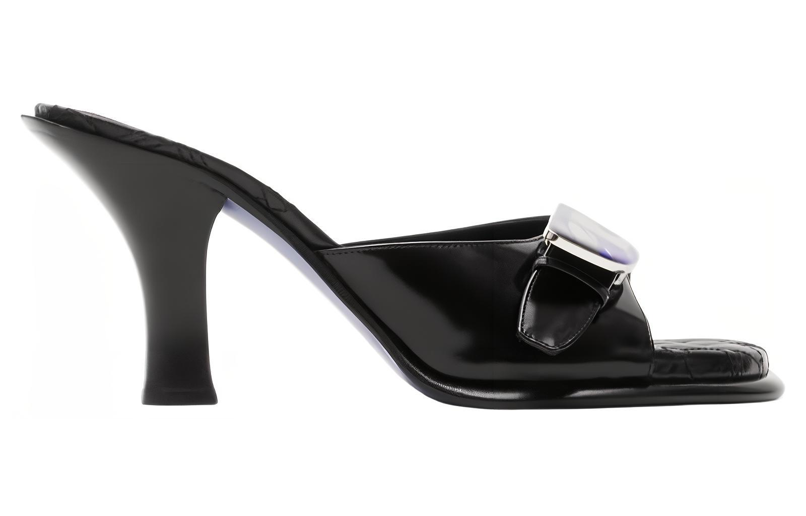 (W) Burberry Leather Slide 'CMFTable Versatile Black' 圖 2