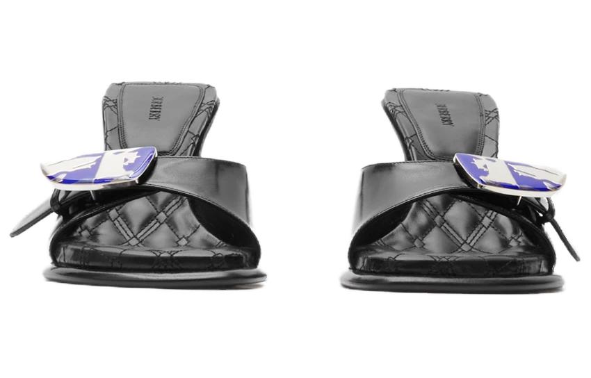 (W) Burberry Leather Slide 'CMFTable Versatile Black' 圖 3