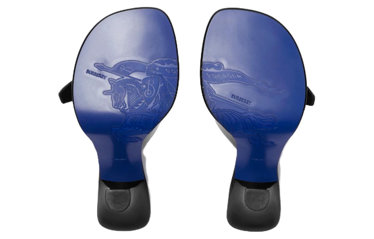 (W) Burberry Leather Slide 'CMFTable Versatile Black' 圖 5