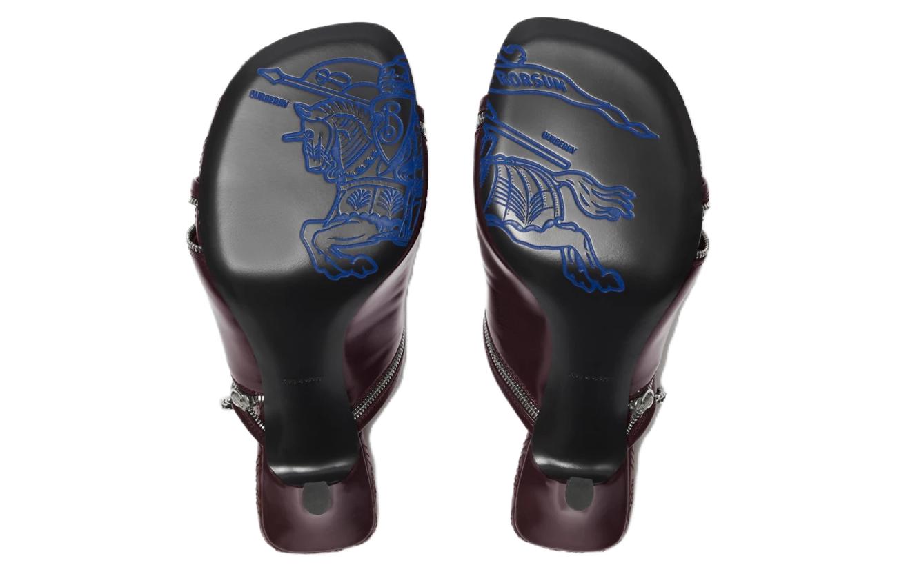 (W) Burberry Leather Slide 'Red Simple CMFT' 圖 5