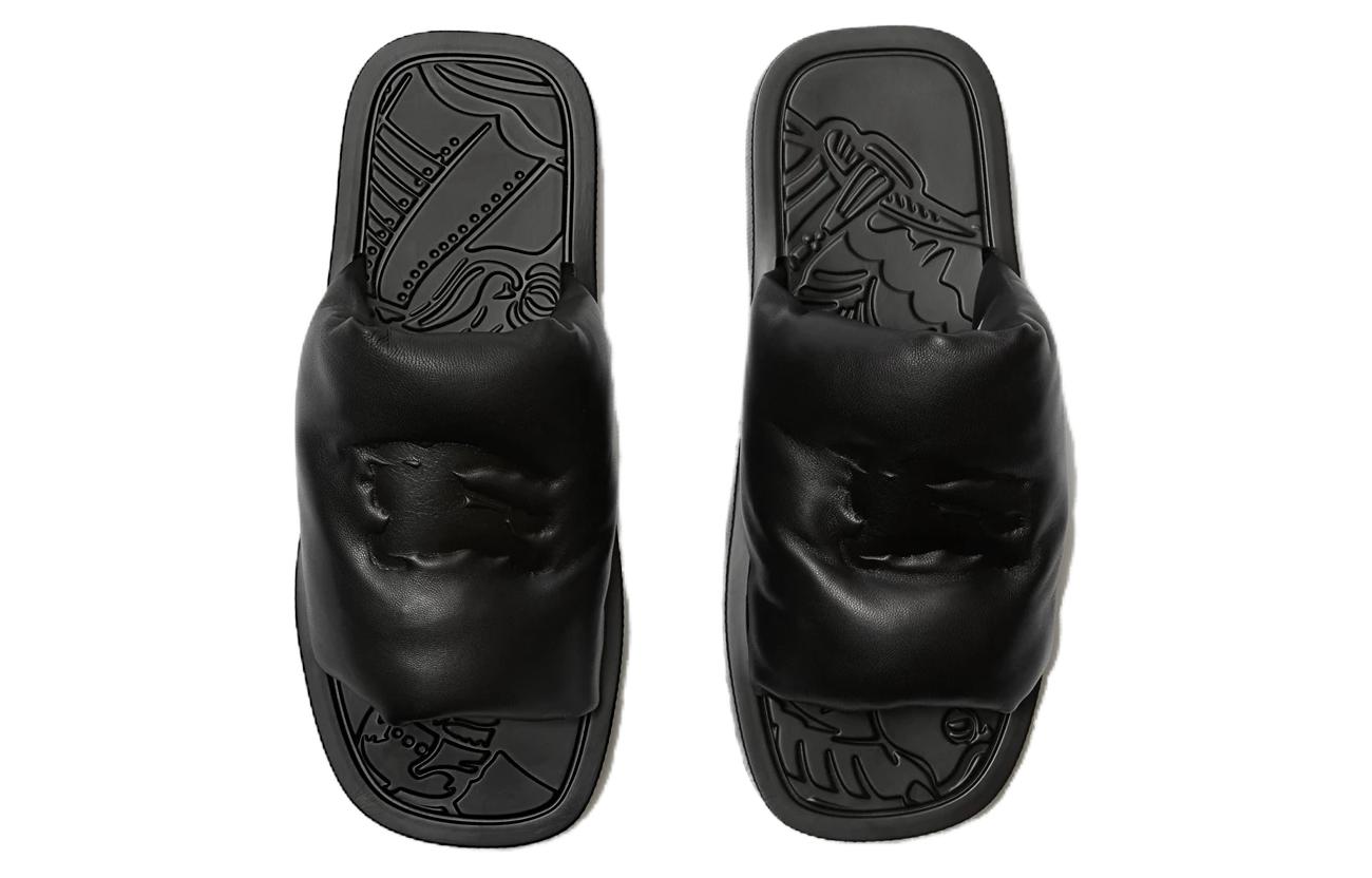 Lookbook (Women) Burberry Leather Slide 'Simple Comfort Black' 80837741