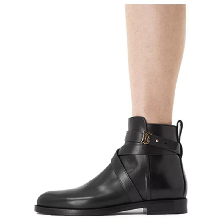 (W) Burberry Leather Slip-On Boot 'Black Fashion' 圖 5