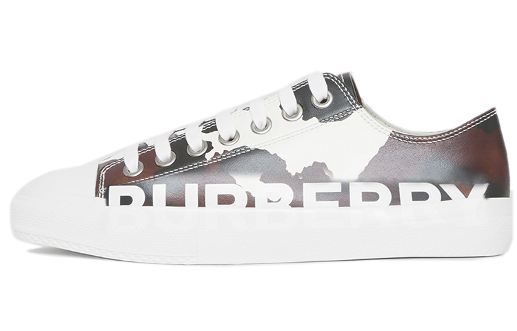 (W) Burberry Leather Sneaker 'Dark Mocha Camo Print'