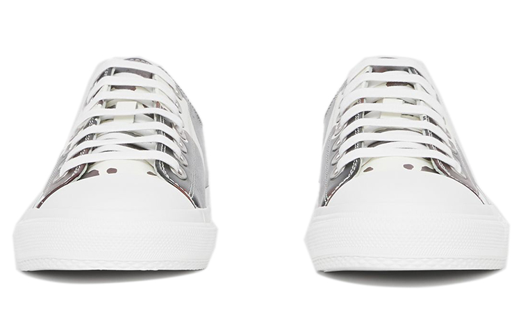 (W) Burberry Leather Sneaker 'Dark Mocha Camo Print' 圖 3