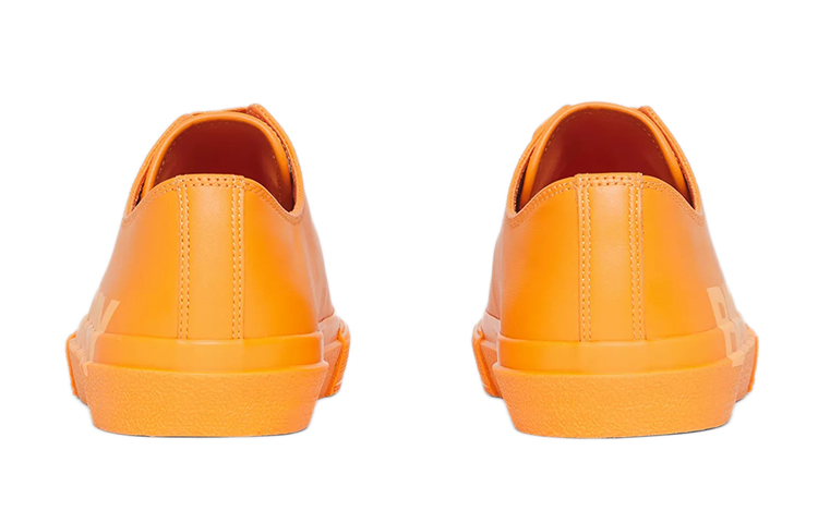 (W) Burberry Leather Sneaker 'Logo Print Deep Orange' 圖 4