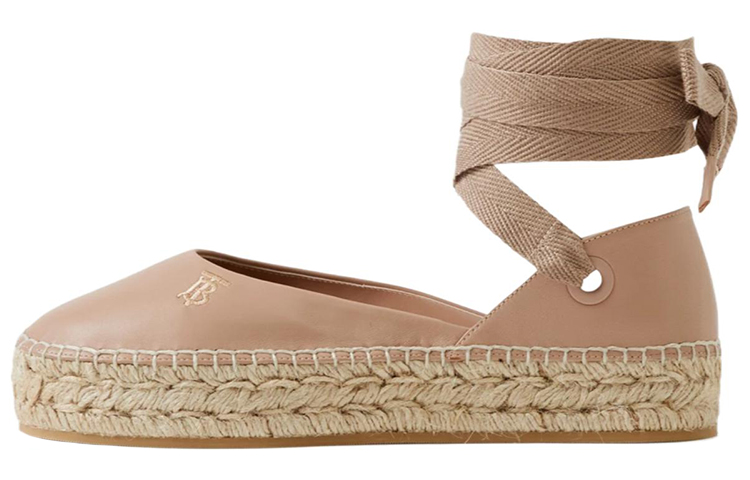 (W) Burberry Leather Sneaker 'Nude Logo'