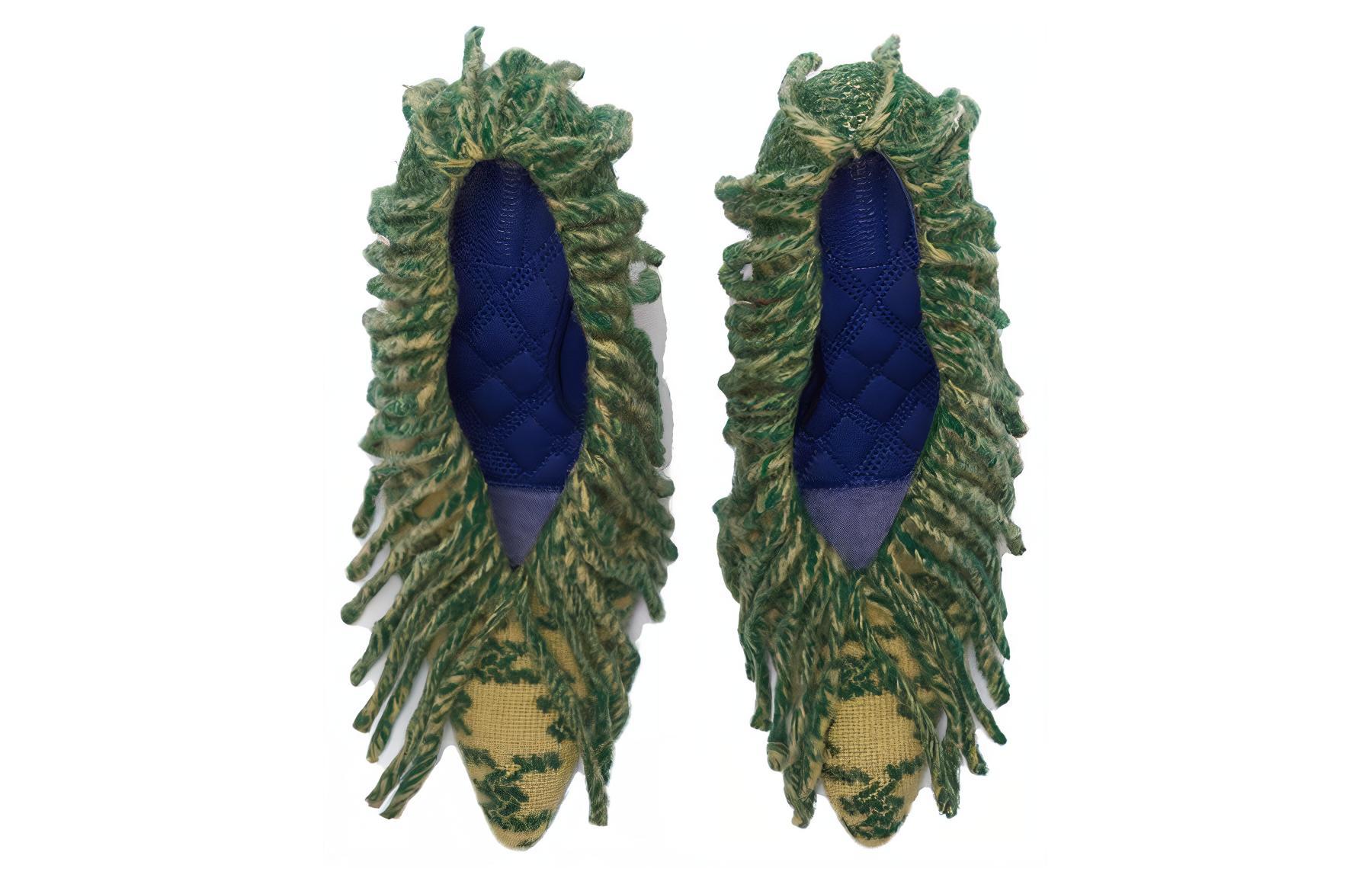 (W) Burberry Leather Stiletto 'Sakura Grass' 圖 3