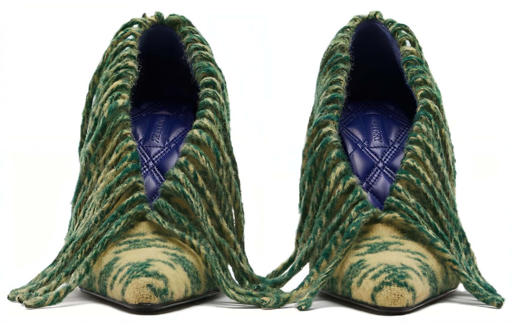 (W) Burberry Leather Stiletto 'Sakura Grass' 圖 4