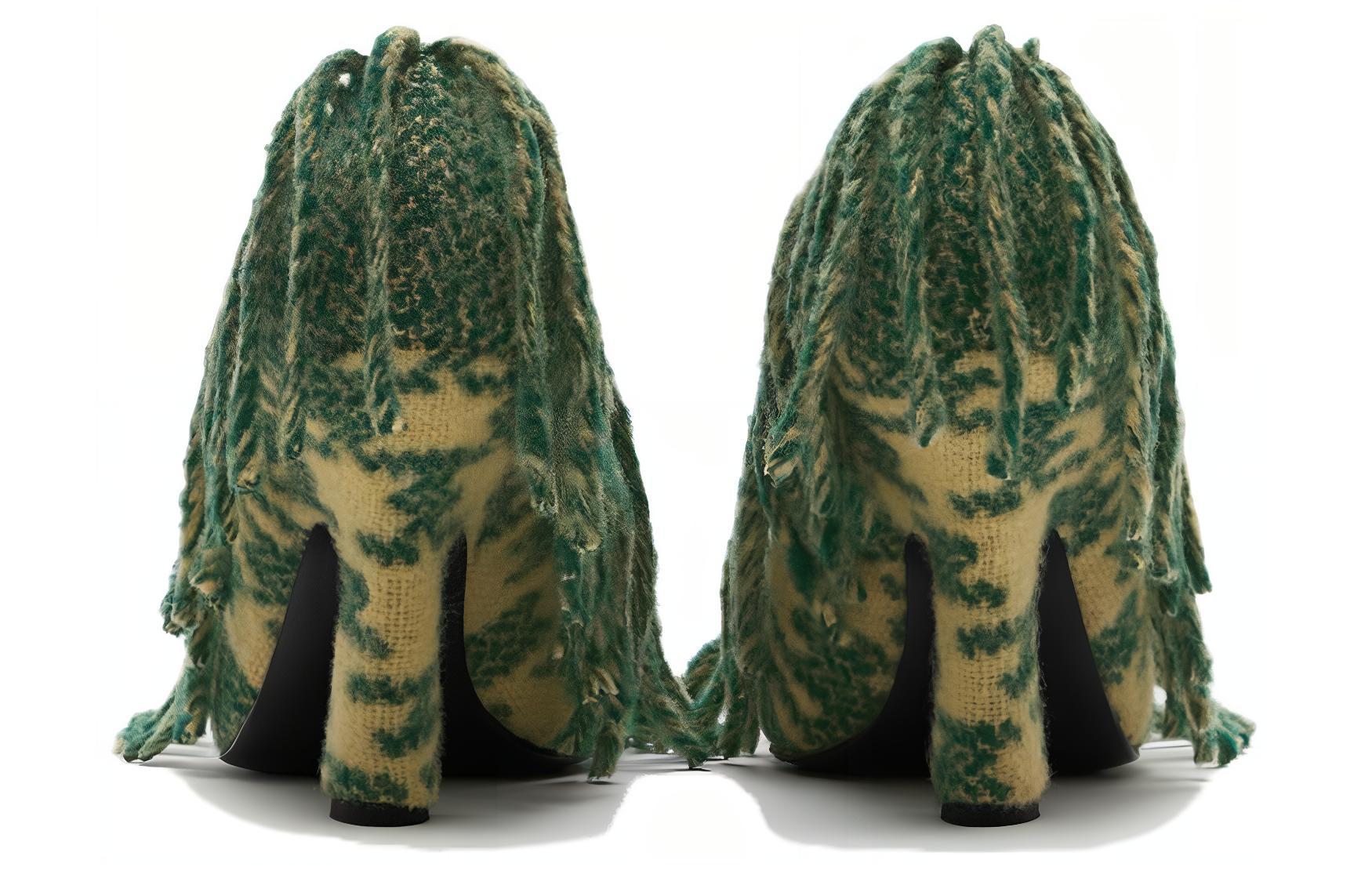 (W) Burberry Leather Stiletto 'Sakura Grass' 圖 5