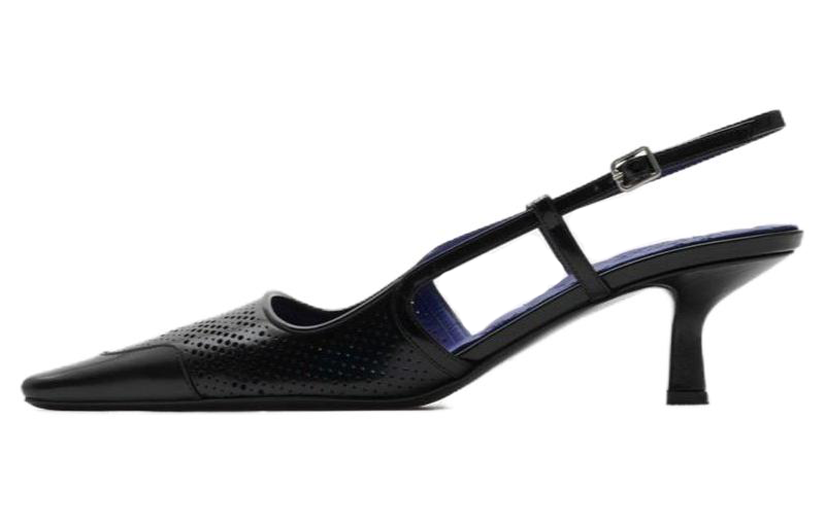 Buy (W) 버버리 가죽 스틸레토 '심플 컴포트 블랙' (72 characters) 80802821