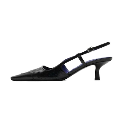 (W) Burberry Leather Stiletto 'Simple CMFT Black'