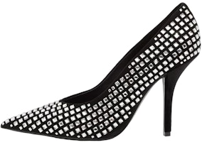 (Women) Burberry Leather Stiletto with Crystal Embellishments 'Black' 80651401 (Women) Burberry Leather Stiletto with Crystal Embellishments 'Black' 80651401