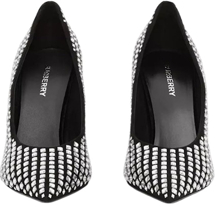 (Women) Burberry Leather Stiletto with Crystal Embellishments 'Black' 80651401 Lookbook (Women) Burberry Leather Stiletto with Crystal Embellishments 'Black' 80651401