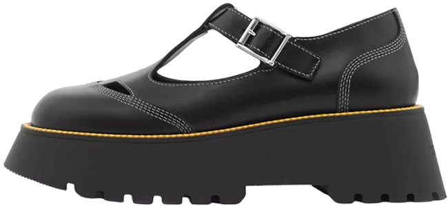 (W) バーバリー レザーウーブンバックル プラットフォーム (ブラック) 80581401 Buy (W) バーバリー レザーウーブンバックル プラットフォーム (ブラック) 80581401