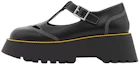 Buy (Women) Burberry Leather Woven Buckle Platform 'Black' 80581401