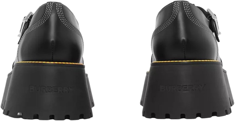(Women) Burberry Leather Woven Buckle Platform 'Black' 80581401 Shop (Women) Burberry Leather Woven Buckle Platform 'Black' 80581401