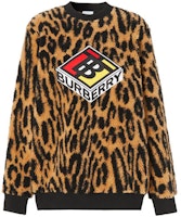 (Women) Burberry Leopard Print Logo Pullover Sweatshirt 80244931 (Women) Burberry Leopard Print Logo Pullover Sweatshirt 80244931