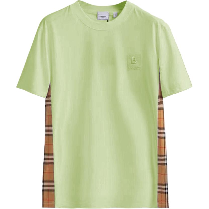 (Women) Burberry Letter Embroidery Crewneck Regular T-Shirt FW23  Green. 80670721