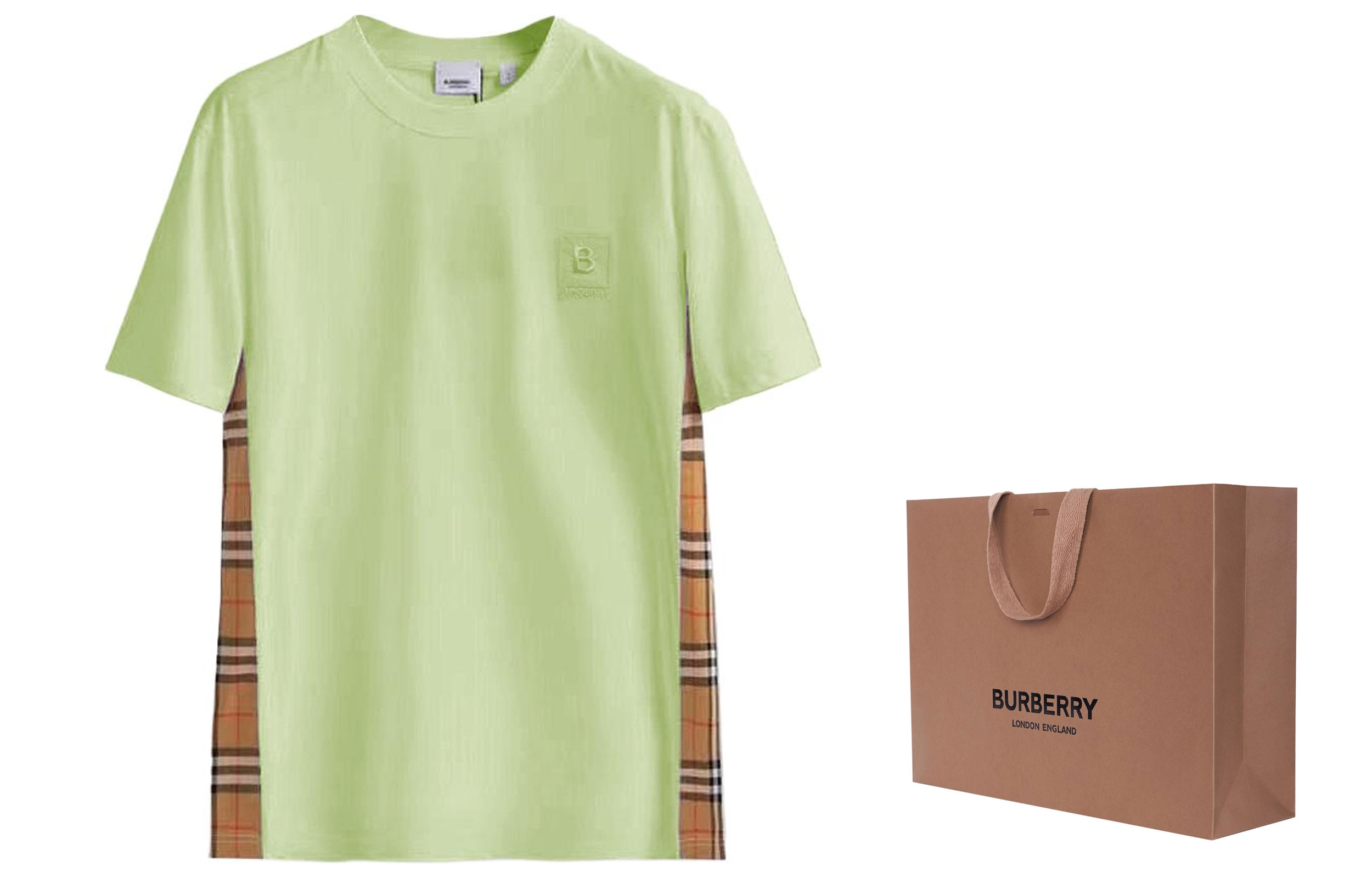 (Women) Burberry Letter Embroidery Crewneck Regular T-Shirt FW23  Green. 80670721 圖 3