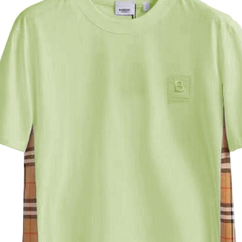 (Women) Burberry Letter Embroidery Crewneck Regular T-Shirt FW23  Green. 80670721 圖 4