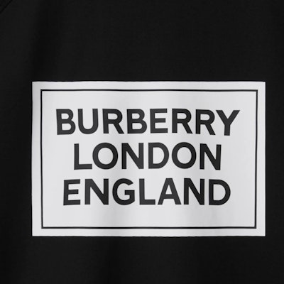 (Women) Burberry Letter Logo Applique Raglan Sleeve T-Shirt SS24 Black Crewneck Tee 80843481 Details for (Women) Burberry Letter Logo Applique Raglan Sleeve T-Shirt SS24 Black Crewneck Tee 80843481