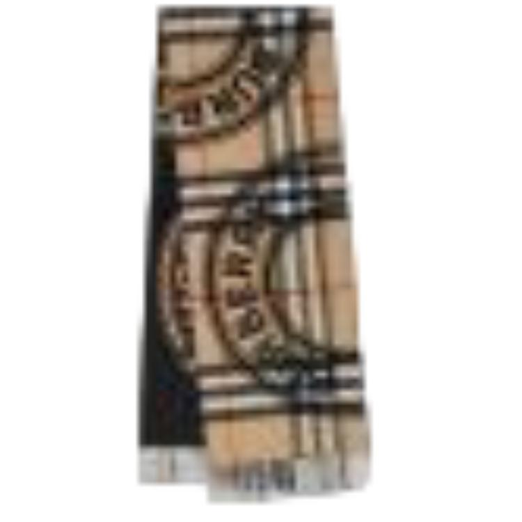 Order (Women) Burberry Letter Print Cashmere Scarf for Women - Khaki 8059391A7026