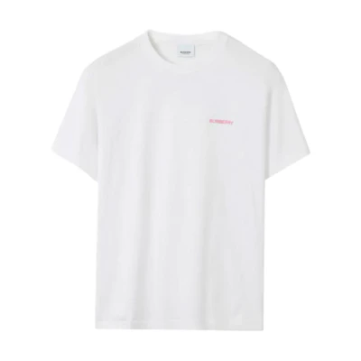 (Women) Burberry Letter Print Crewneck Short Sleeve T-Shirt SS23 White. 80716911