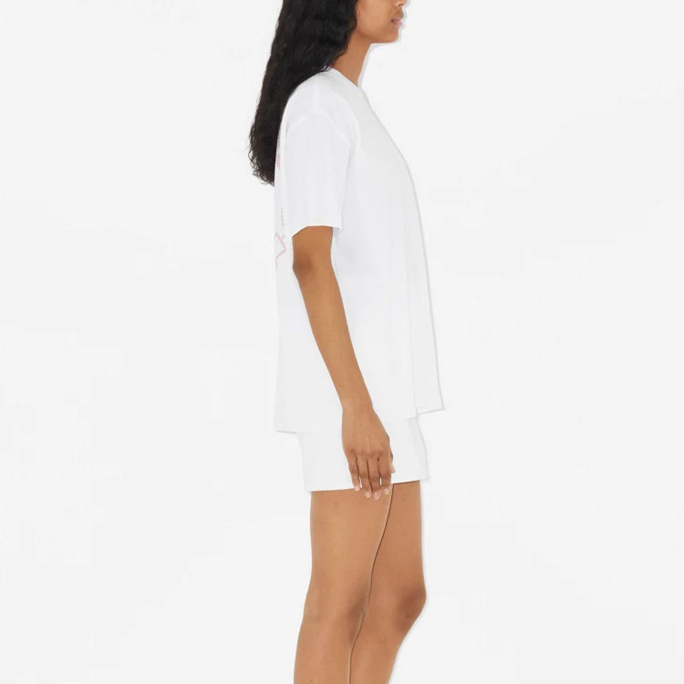 (Women) Burberry Letter Print Crewneck Short Sleeve T-Shirt SS23  White. 80716911 圖 5