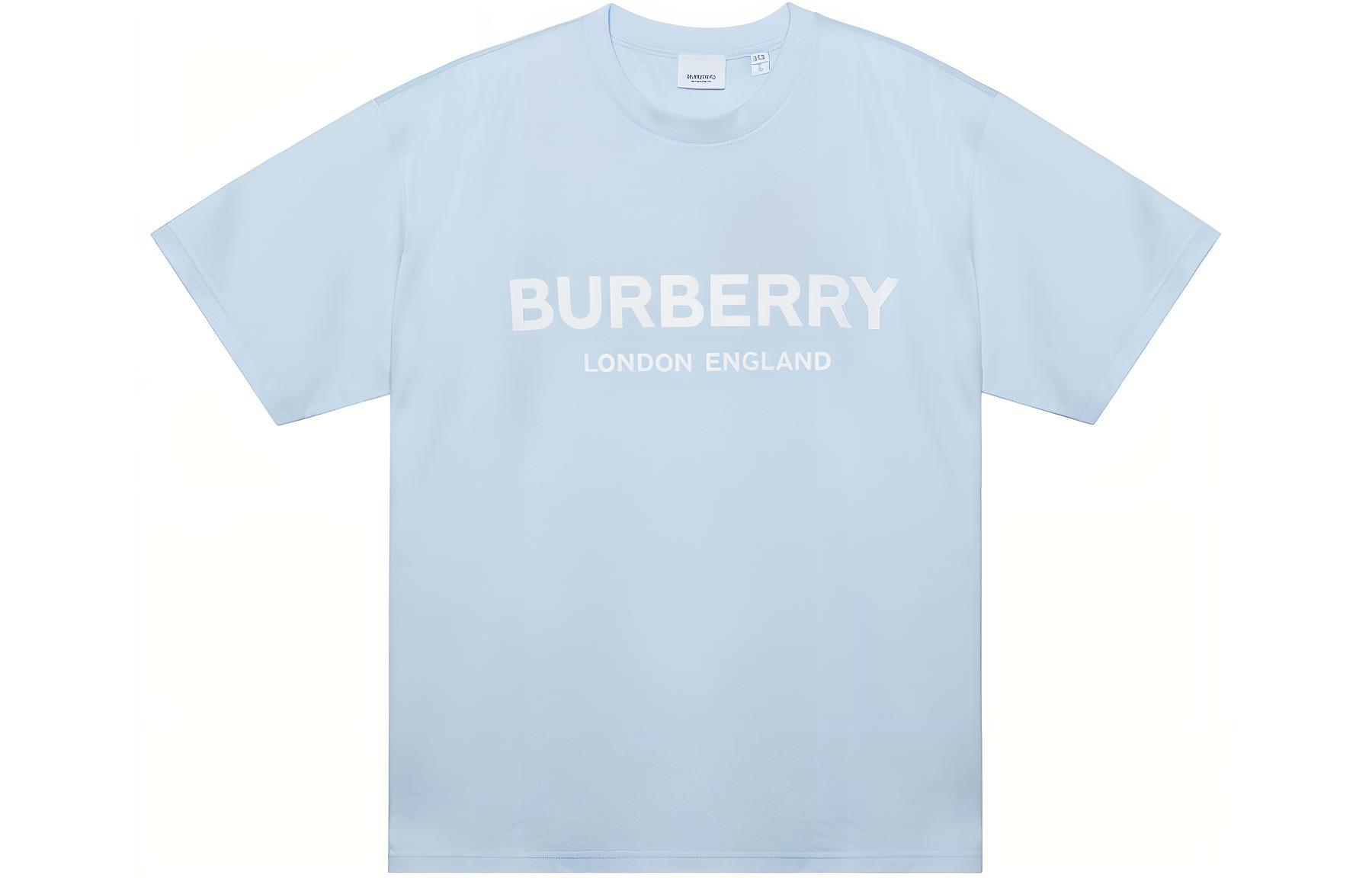 (Women) Burberry Light Blue Graphic Logo T-Shirt 80212711 圖 2
