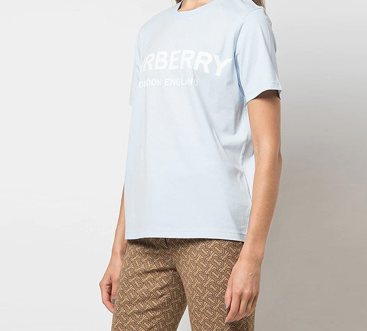 (Women) Burberry Light Blue Graphic Logo T-Shirt 80212711 圖 5