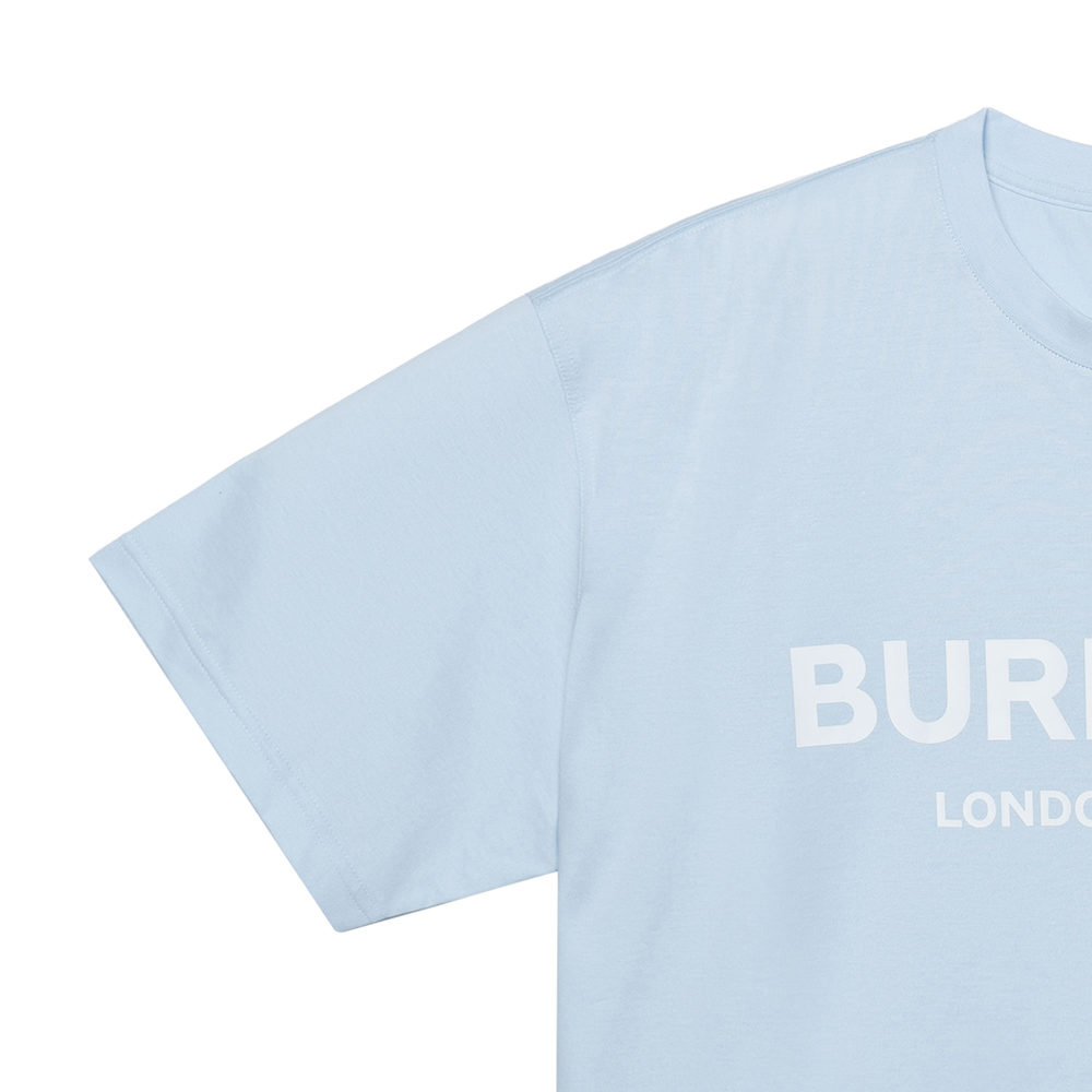 (Women) Burberry Light Blue Graphic Logo T-Shirt 80212711 圖 9