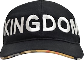 (Women) Burberry Limited Edition King's Series Embroidered Cap Black 80106191 (Women) Burberry Limited Edition King's Series Embroidered Cap Black 80106191