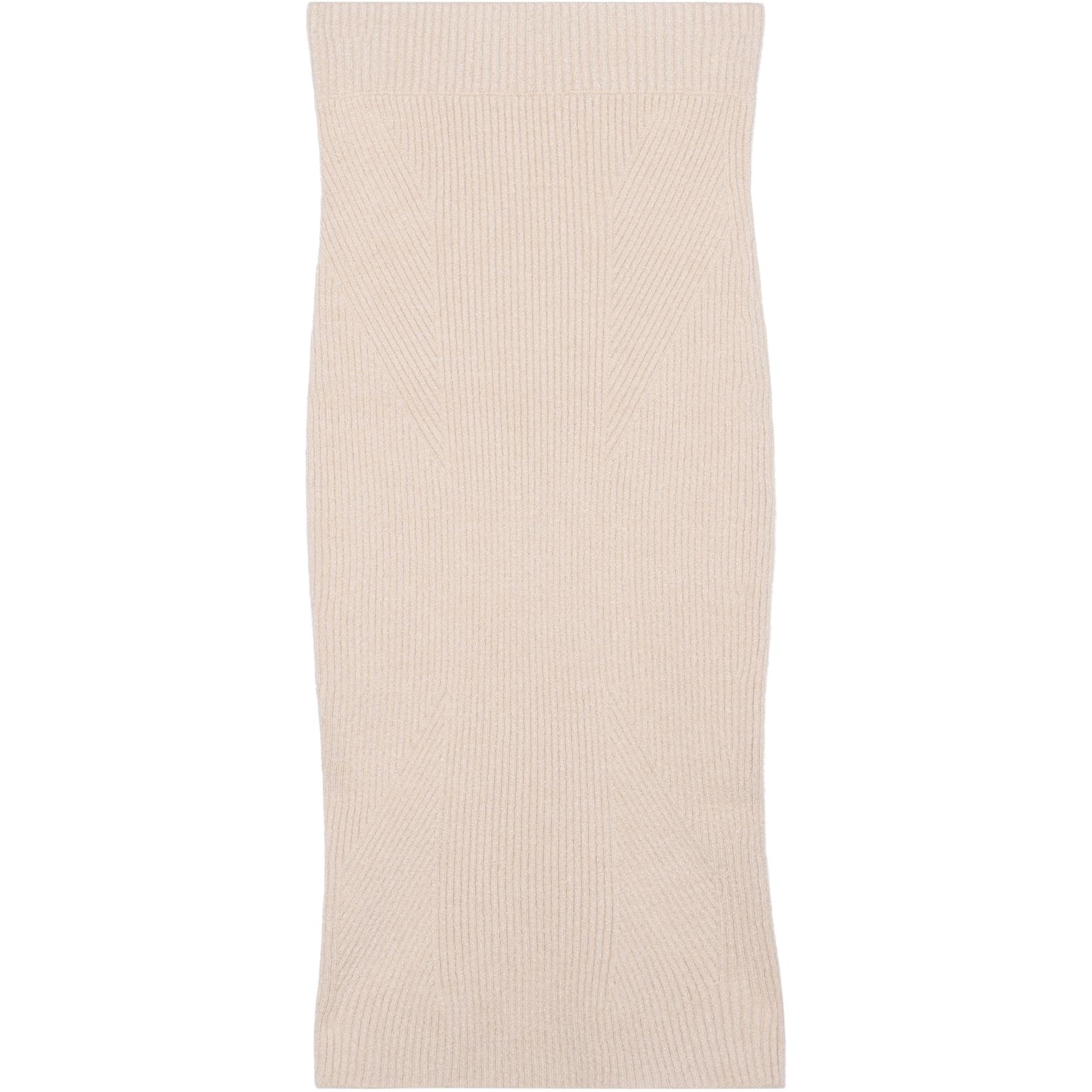 (Women) Burberry Linen-Blend Ribbed Knit Pencil Skirt. 80413301